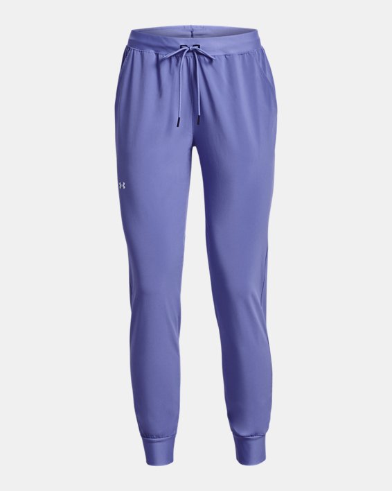 Women's UA Armour Sport Woven Pants, Blue, pdpMainDesktop image number 4